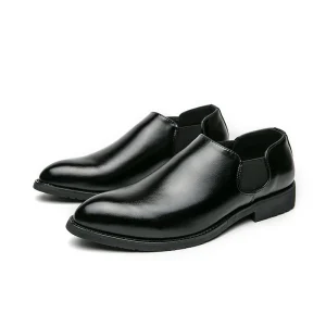 Customized Classic Low Top Casual Business Walking Wedding Pointed Leather Shoes Lazy Driving Loafers Men’s Dress Shoes