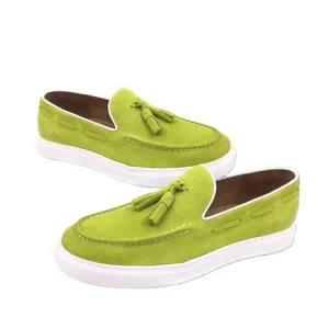 Customized Logo Formal Walking Loafer Shoes Genuine Cow Leather Suede Men’s Slip-on Waterproof Breathable