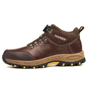 DianSen DS29 Customized Four Breathable Steel Toe Safety Shoes for Construction Factory Work Smash Puncture Prevention Men’s
