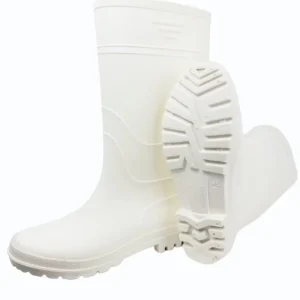 Direct Factory Sale Men’s Soft PVC Rain Boots All Season Waterproof Adult Footwear with Slip Resistant Feature