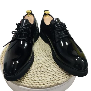 Dress Shoes Oxfords Lace Up Comfortable Wedding Patent Leather for Men