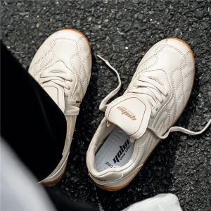 Dropshipping High Quality Men’s Casual Sneakers Waterproof Toe Box Outdoor Leather Breathable Trendy Sports Shoes