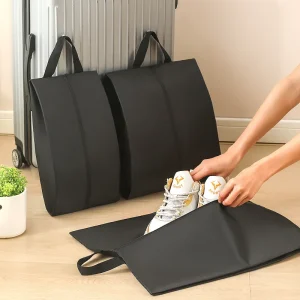 Durable Oxford Fabric Shoe Organizer Bag Waterproof Foldable Packing Pouch for Travel and Outdoor Shoe Storage