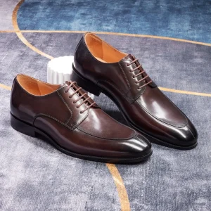 Elegant Fashion Shoes Cowhide Upper Dress Shoes Luxury Handmade Leather Men’s Original Genuine Leather Insole Fashion