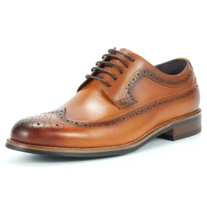 Elegant Italy Genuine Leather Brogue Style Derby Shoes for Men Dress Shoes Business Party Daily Life