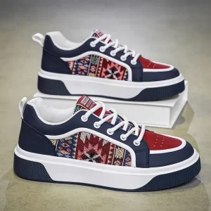 Explosions Selling Factory Direct Men’s Shoes Casual Trend Shoes Fashion Embroidery Decorative Platform Sports Ins Trend Shoes