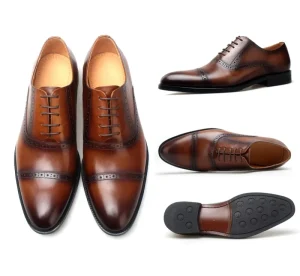 F 0706 Genuine Leather Oxford Shoe Factory Prices European Style Formal Leather Men Shoes