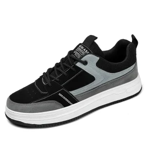 Fabric Upper Breathable Lace up Classic Low Top Mens Flat Skate Shoes Spring Summer Autumn