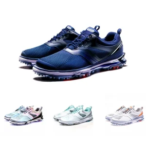 Factory Custom Breathable Mesh Anti Slip Sole Waterproof Professional Training Men’s Autumn Winter Golf Shoes Genuine Leather