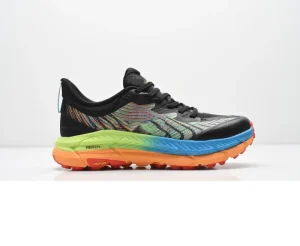 Factory Direct Men Winter Cushioned Trail Running Sneakers Dark Gray All Black Non-slip Outdoor Sports Footwear