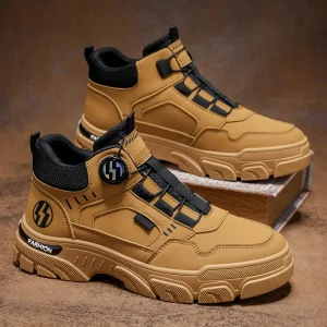 Factory Direct Men’s Shoes New Spring High Top Wear Resistant Boots Men’s British Style Casual Sports Trendy Anti Slip Boots