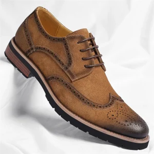 Factory Men’s Shoes PU Shoe Upper Height Increasing Wedding Shoes Lace up Formal Business Office Men’s Casual Shoes