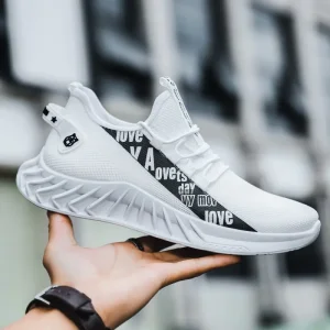 Factory Mesh Sports Shoes Men’s Thin Breathable Running Shoes Walking Shoes