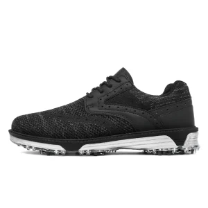 Factory Price Large Size Microfiber Golf Badminton Shoes Waterproof Lightweight Leisure Cleats for Men Fashionable Winter Summer