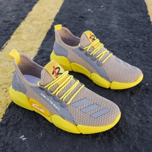 Factory Sale Men’s Outdoor Walking Running Shoes Trend Sports Casual Breathable Summer Autumn Light Weight