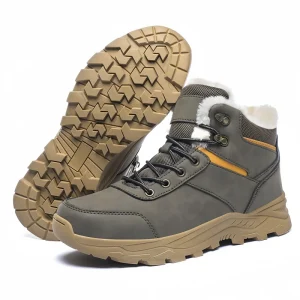Factory Winter Hiking Boots Outdoor Waterproof Thermal Winter Shoes Thickened Wear resistant Non slip Men’s Warm Ankle Boots