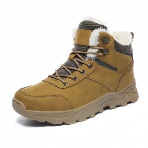 Factory Winter Hiking Boots Popular Outdoor Winter Shoes Thickened Wear-resistant Non-slip Men’s Warm High-top Snow Boots