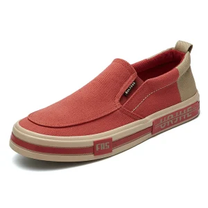Fall New Arrival Men’s Slip On Retro Walking Canvas Sneakers Versatile Fashion