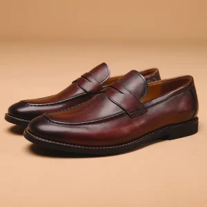 Fall Season Italian Luxury Oxford Dress Shoes for Men Genuine Leather Wedding Shoes Dropshipping Available