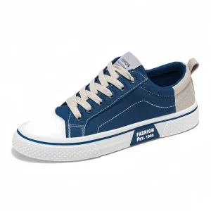 Fashion Men’s Board Sports Low-Top Flat Casual Walking Canvas Shoes Trendy