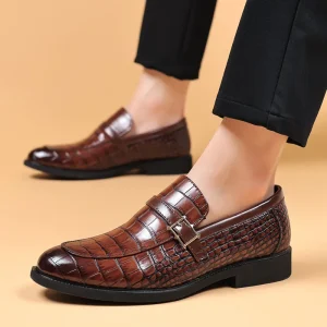 Fashion Men’s Dress Shoes Large Size Business Formal Casual Styles Wedding With New Leather
