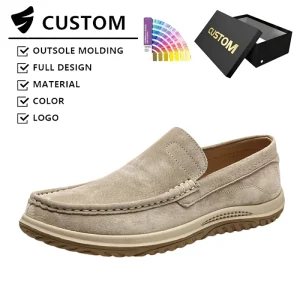Fashion Men’s Loafers Comfortable Genuine Leather Shoes New Casual Boat Shoes Business Work Walking Style Shoes