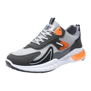 Fashion Men’s Sport Shoes Large Size Running Shoes Mesh Design Suitable for Walking Style