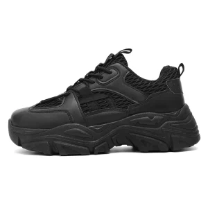 Fashion New Mesh Breathable Men’s Sports Shoes Multifunctional Thick Sole EVA Sole Running Shoes