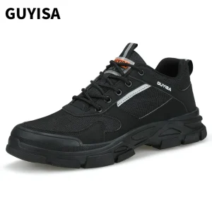Fashion Safety Shoes Men’s Breathable Steel Toe Waterproof Safety Work Shoes