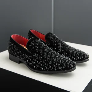 Fashion Summer Mens Trend Casual Designer Shoes Leather Loafer Dress Shoes Nightclub Hairstylist Pointed Shoes