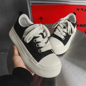 Fashion Wear Resisting Canvas Espadrilles Breathable Lace up Thick Bottom Heightening Casual Men’s & Boys Shoes