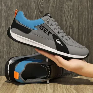 Fashionable Laced Multi-color Men’s Sports Shoes Suitable for Running Trendy and Versatile Lightweight Casual Sneakers