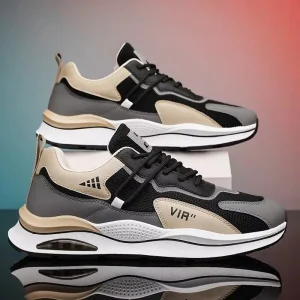 Fashionable Running Shoes Breathable Mesh Non Slip Sneakers for Daily Wear
