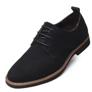 GX2 British Style Big Size Formal Suede Office Men’s Dress Shoes & Oxford Leather