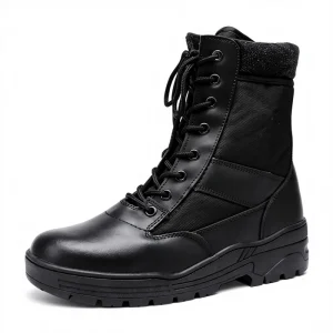 Genuine Cowhide 600D Nylon Warm High Top Combat Boots Men’s Outdoor Hiking Shoes Non Slip Wear Resistant Desert Boots