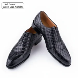 Handmade Men’s Wedding Oxford Leather Shoes Comfortable for Special Occasions