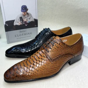 Handmade Oxford Leather Shoes Men’s All Season Versatile Formal Wear High end Pattern Business Casual Pure Leather