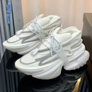 High Quality Designer Luxury Stylish Men’s Platform Chunky Lightweight Fabric Upper Running Shoes for Outdoor Activities