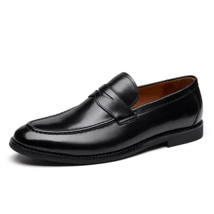 High Quality Luxury Office Casual Genuine Leather Loafer Formal Shoes Zapatos De Hombre Men’s Dress Shoes Oxford