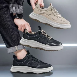 High Quality Man Casual Shoes Stock Latest Designer Luxury Men Leather Sneakers Walking Shoes for Men