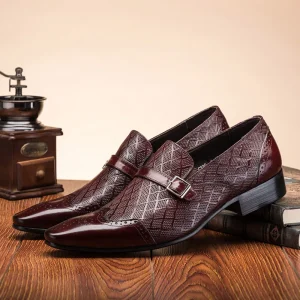 High Quality Men’s Dress Shoes Pu Leather Luxury Fashion Groom Wedding Shoes Men Style Oxford Formal Shoes