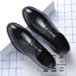 High Quality Mens Leather Dress Shoes Men’s Formal Male Shoe Casual Business Pointed Toe Luxury Party Designer Shoes for Men