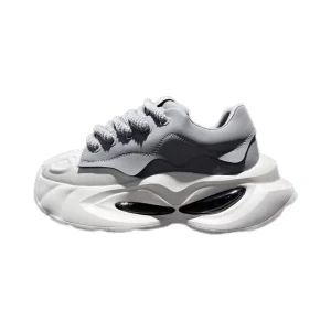 High Quality Men’s Sports Sneakers Non-Slip Dad Shoes with Thick Bottom Breathable Mesh Lining for Walking