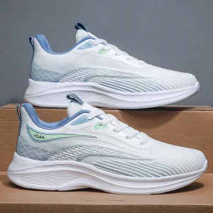 High Quality Men’s Stylish Mesh Sneakers Breathable Trendy Running Shoes for Casual Walking