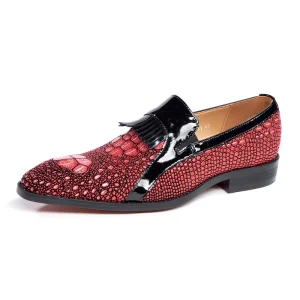 High Quality Pattern Genuine Leather Men’s Business Formal Dress Shoes Office Daily Footwear