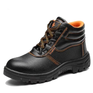 High top Men’s Safety Shoes Smash and Stab Resistant Wear Resistant Non slip Safety Shoes Protective Work Shoes