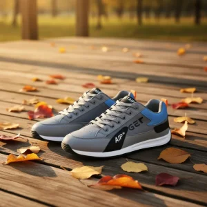 Hongyan Men’s Shoes Trend Versatile Men’s Sports Shoes PU Soft Sole Running Shoes Casual Men’s Shoes