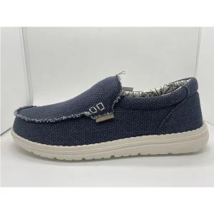 ITAZERO Men’s Retro Casual Slip on Loafers Denim Walking Shoes Lightweight No Tie Laces Stretch Fabric Anti Slip ARCH SUPPORT
