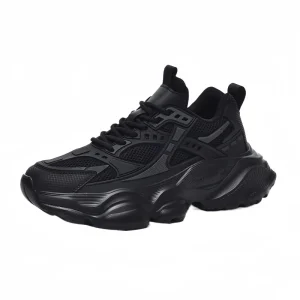 In Stock Large Size Men’s Casual Sneakers Custom Logo Breathable Mesh Chunky Shoes Fashion Sneakers