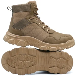 Industrial Grade High Top Safety Shoes Men’s Steel Toe Anti Smashing Puncture Proof Lightweight for Construction Work